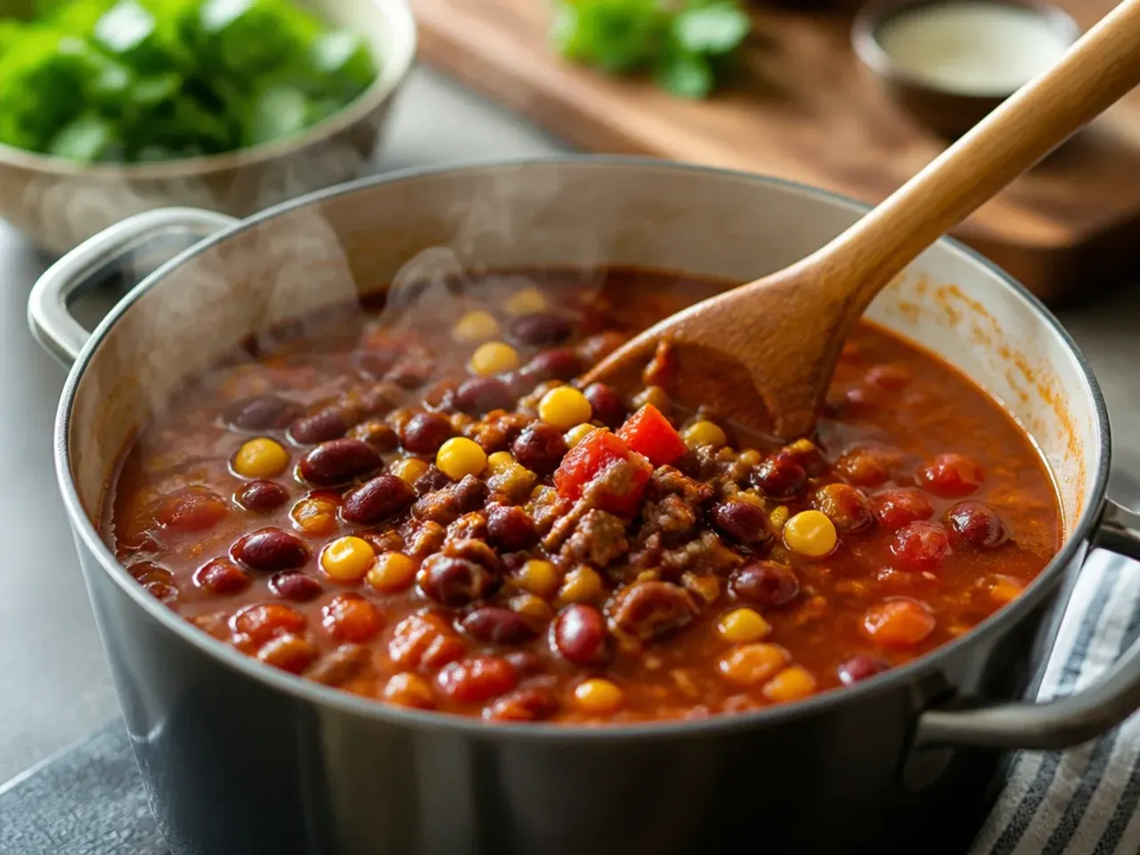 7 can taco soup recipe step 5