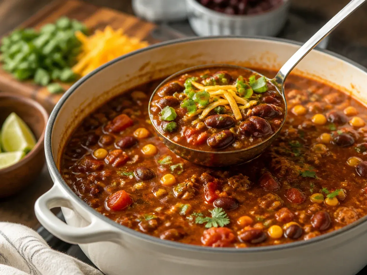 7 can taco soup recipe step 7