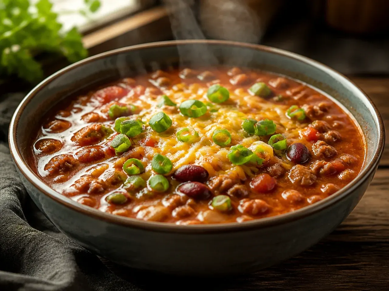 Low-carb taco soup with cauliflower rice instead of beans