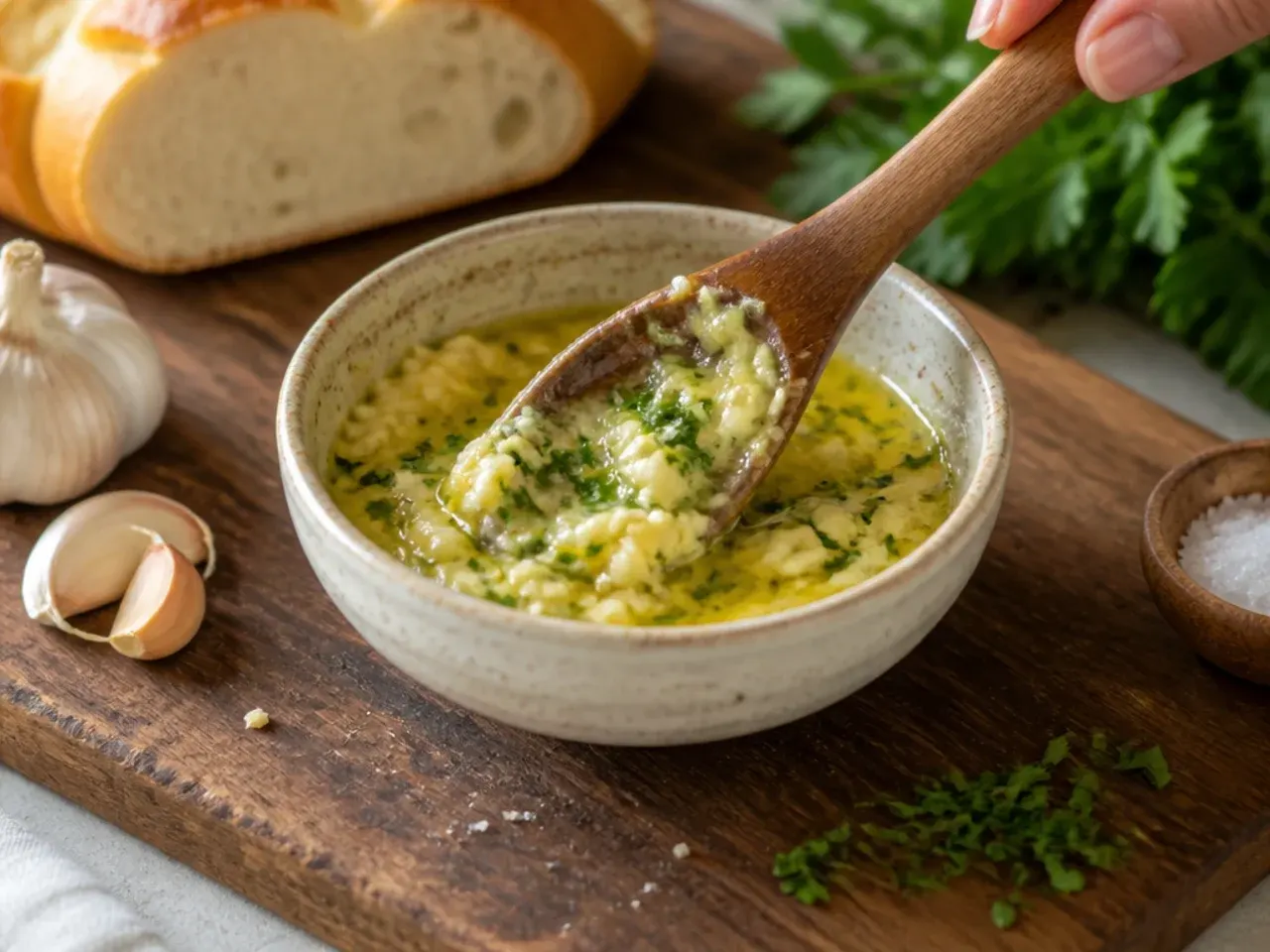 air fryer garlic bread recipe step 1