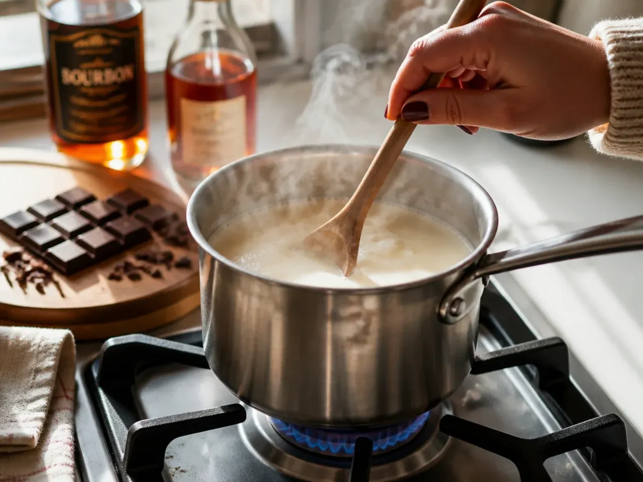 alcoholic hot chocolate recipes recipe step 1