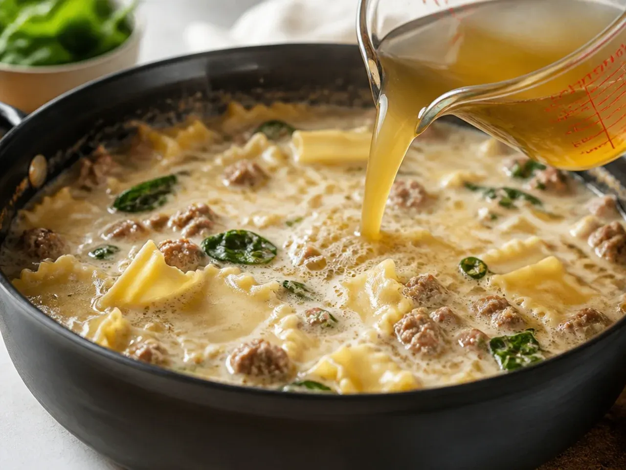 alfredo lasagna soup recipe step 3