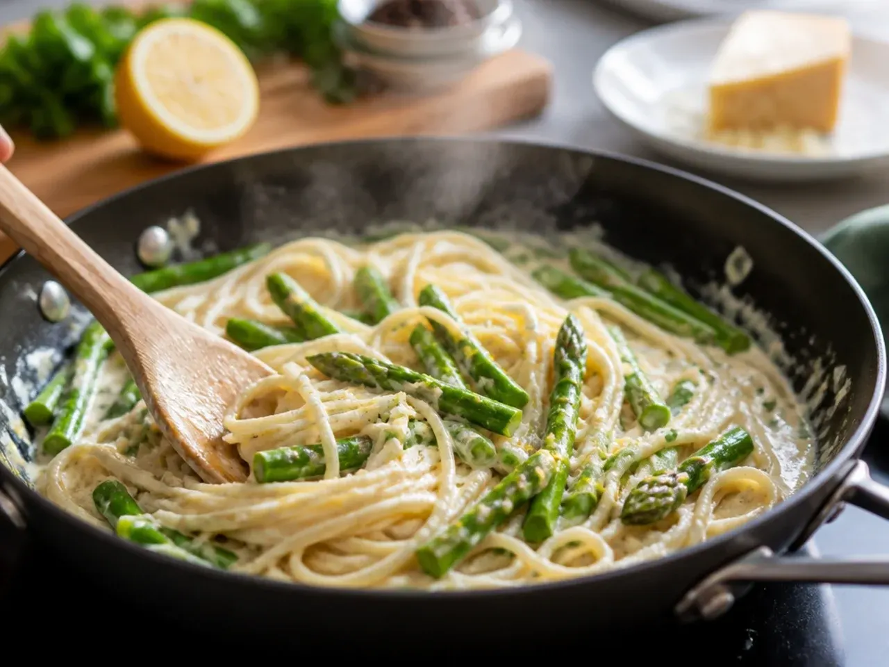 asparagus pasta recipes recipe step 6