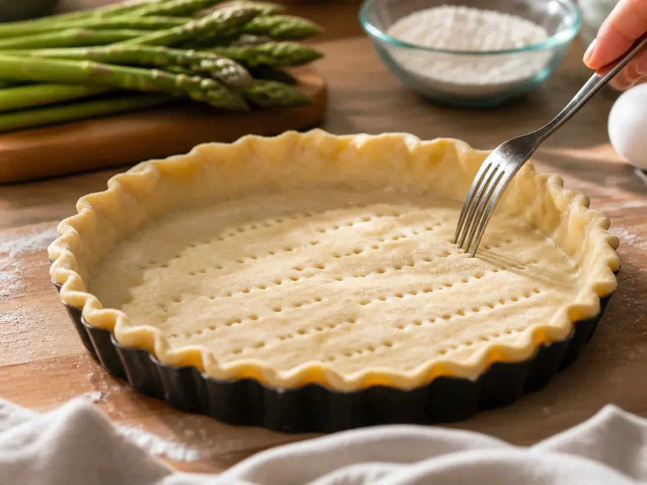 asparagus quiche recipes recipe step 1