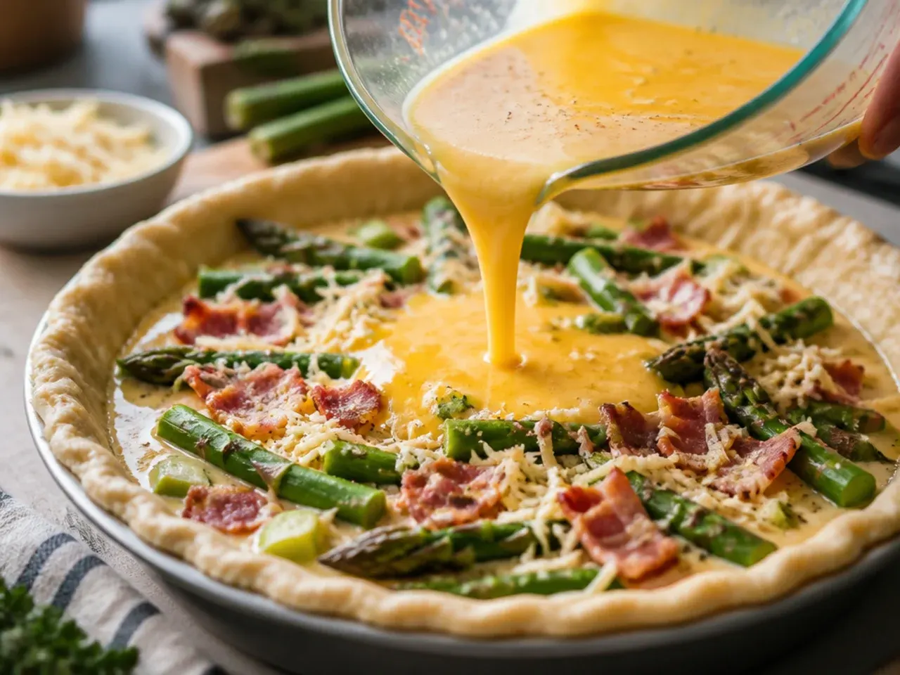 asparagus quiche recipes recipe step 5