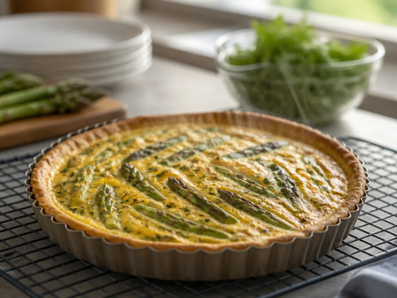 asparagus quiche recipes recipe step 7