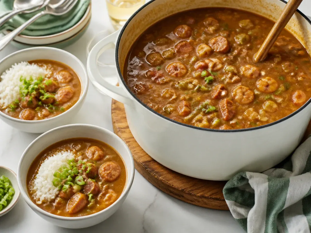 authentic gumbo recipe — step 7: rest and serve