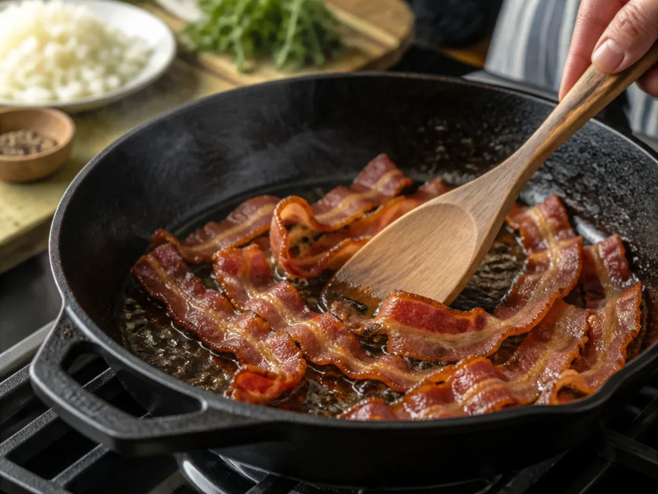 bacon cheeseburger soup recipe step 1