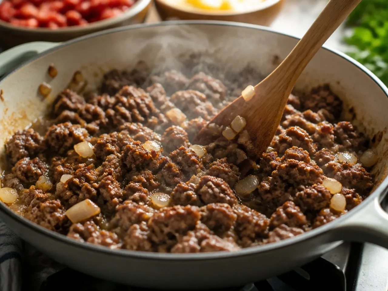 bacon cheeseburger soup recipe step 2
