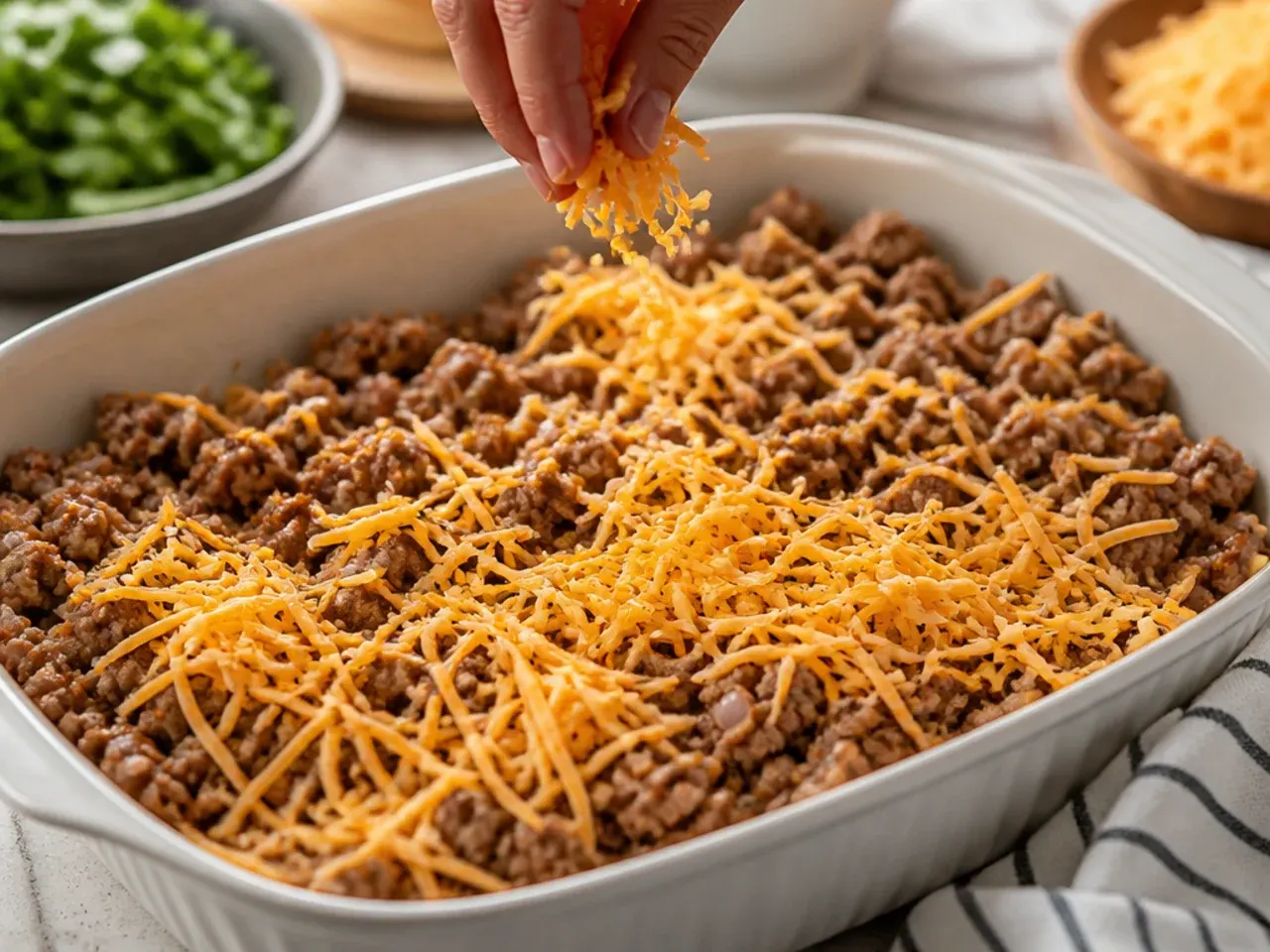 bacon cheeseburger tater tot casserole recipe step 5