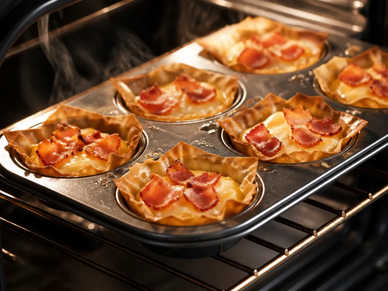 bacon phyllo cup appetizers recipe step 6