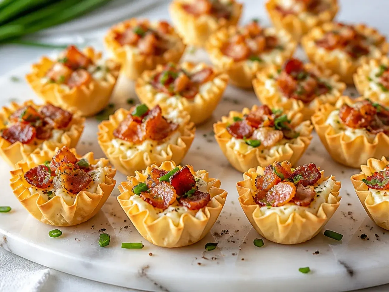 Finely chopped crispy bacon pieces on a cutting board