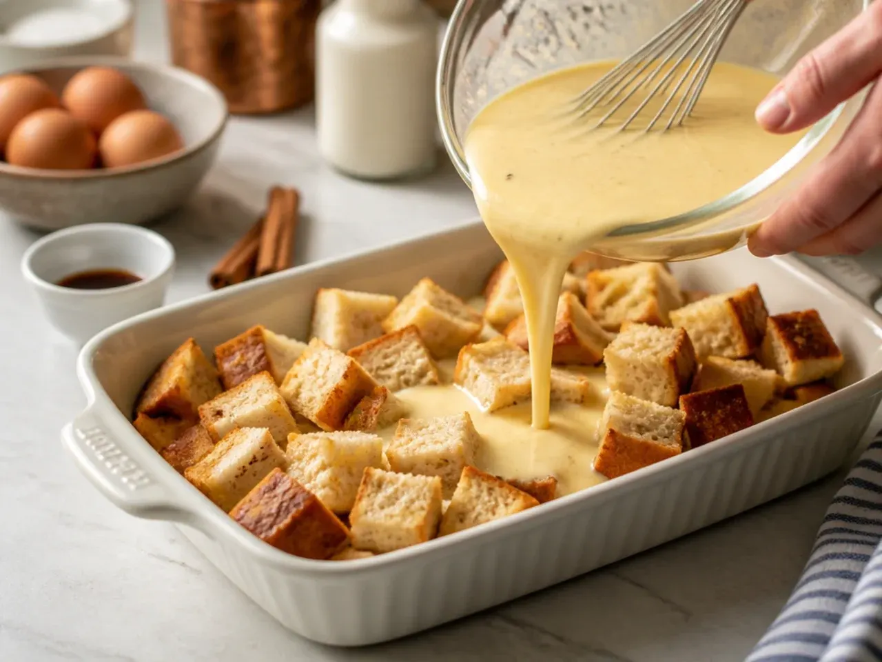 baked french toast casserole recipe step 1