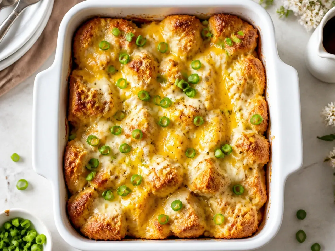 Budget-friendly baked french toast casserole made with simple sandwich bread