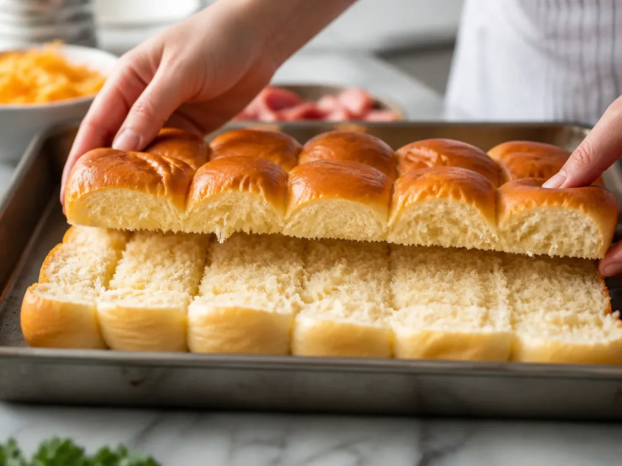 baked sliders recipes hawaiian rolls recipe step 2