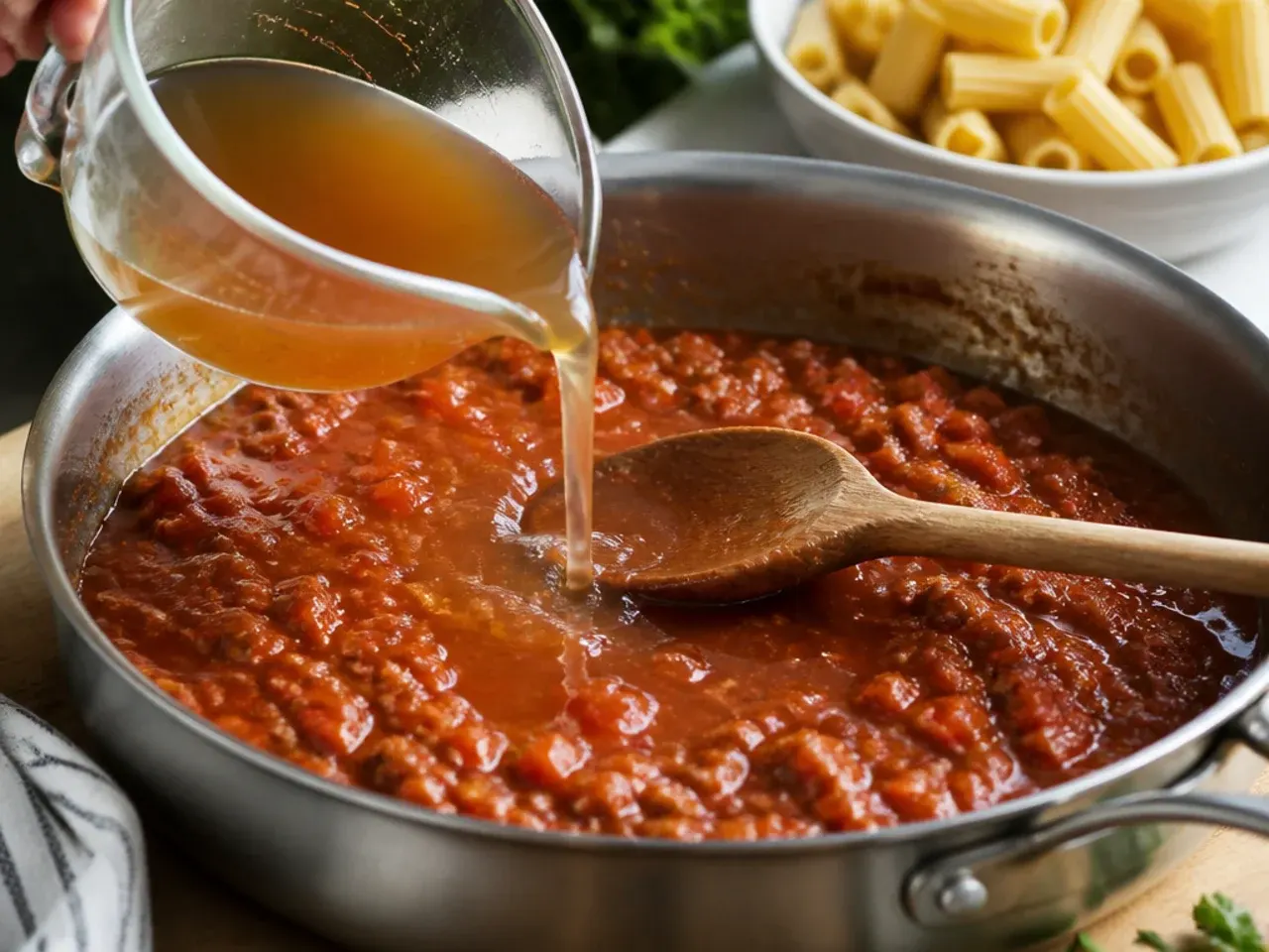 baked ziti crockpot recipe step 3