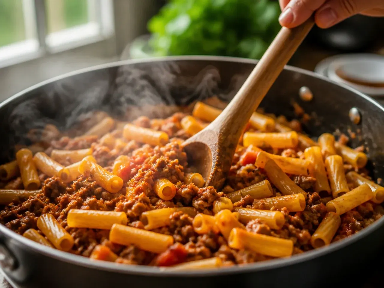 baked ziti crockpot recipe step 6