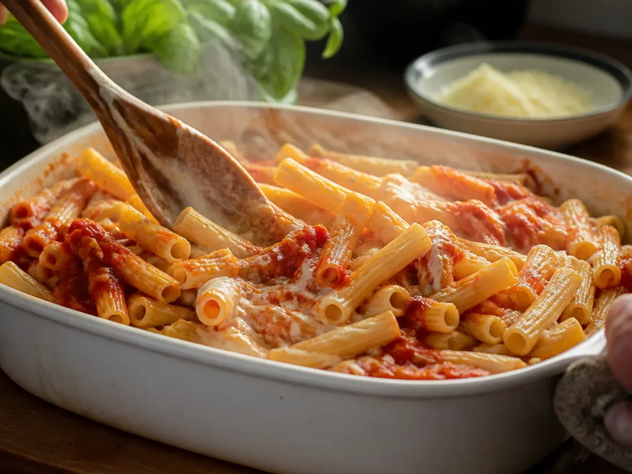 baked ziti no meat recipe step 4