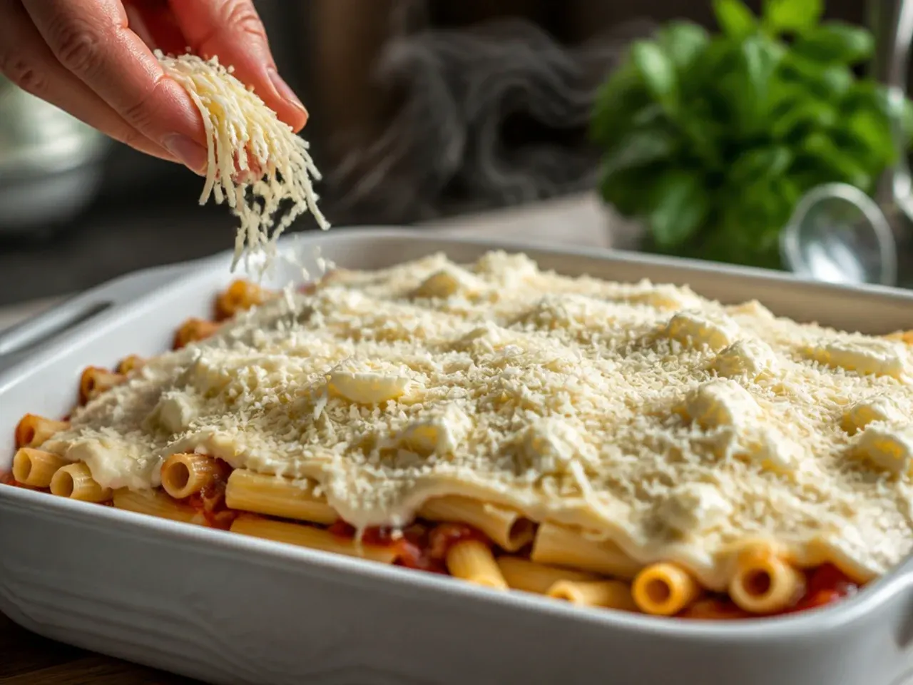 baked ziti no meat recipe step 5