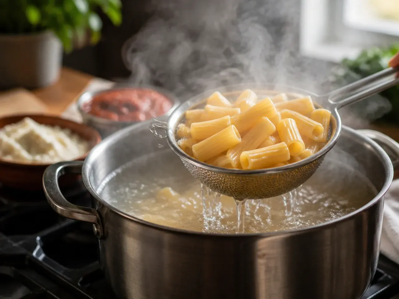 baked ziti with ground beef and ricotta recipe step 1