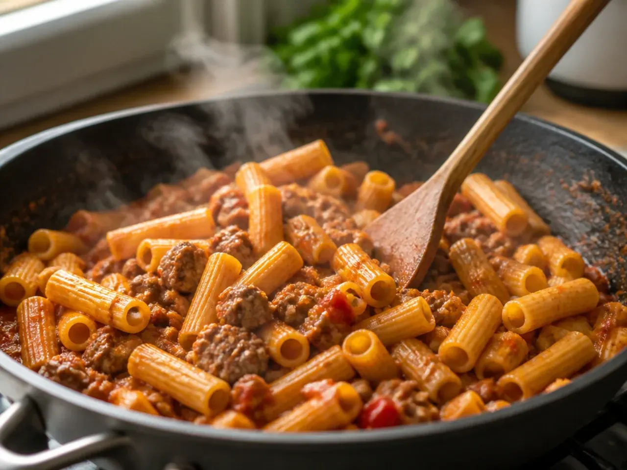 baked ziti with italian sausage recipe step 1