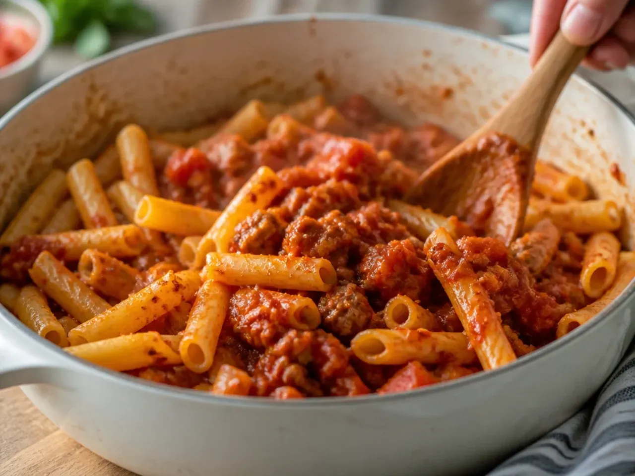 baked ziti with italian sausage recipe step 5