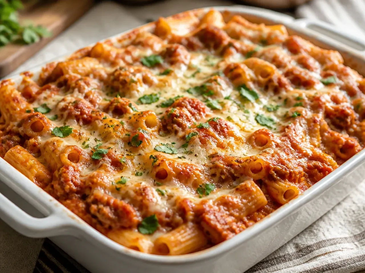 baked ziti with italian sausage recipe step 7