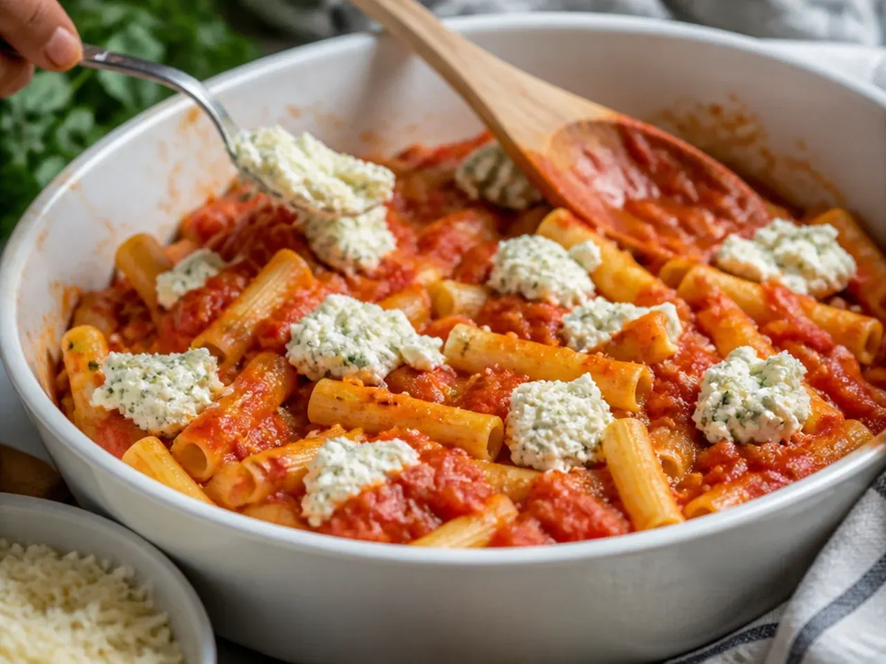 baked ziti with ricotta recipe step 5