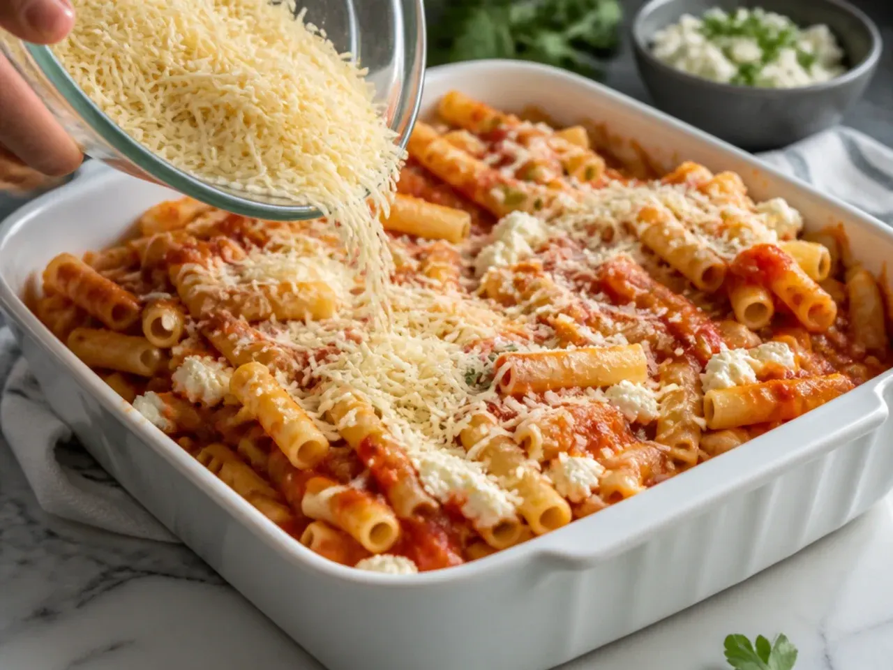 baked ziti with ricotta recipe step 6