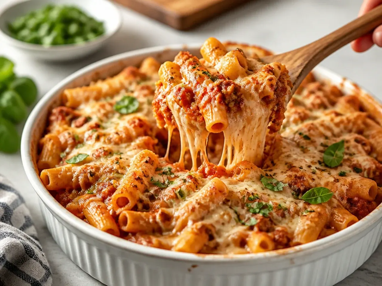 baked ziti with ricotta recipe step 7