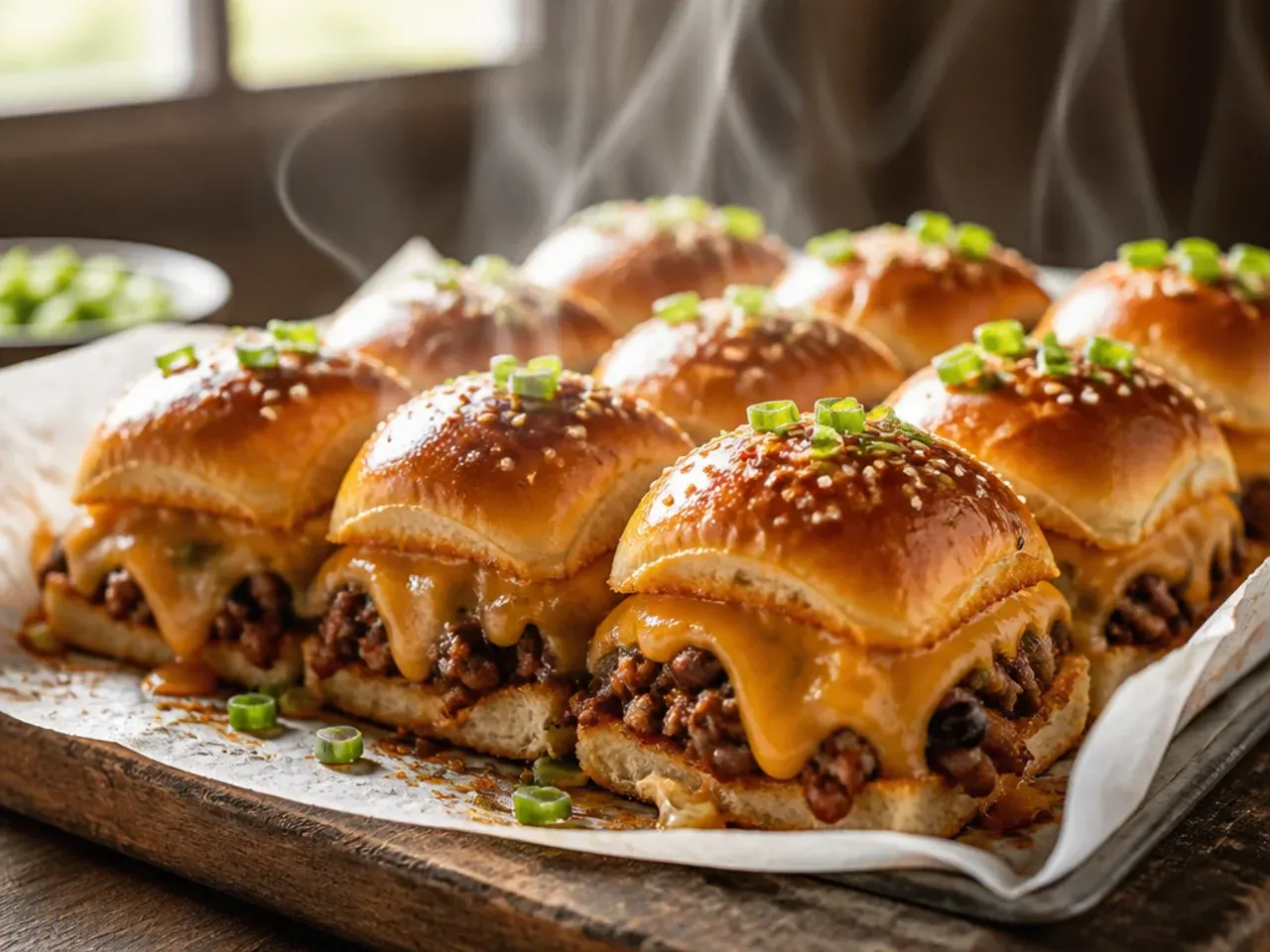 Beef and black bean sliders on Hawaiian rolls, a heartier Tex-Mex twist on the classic.