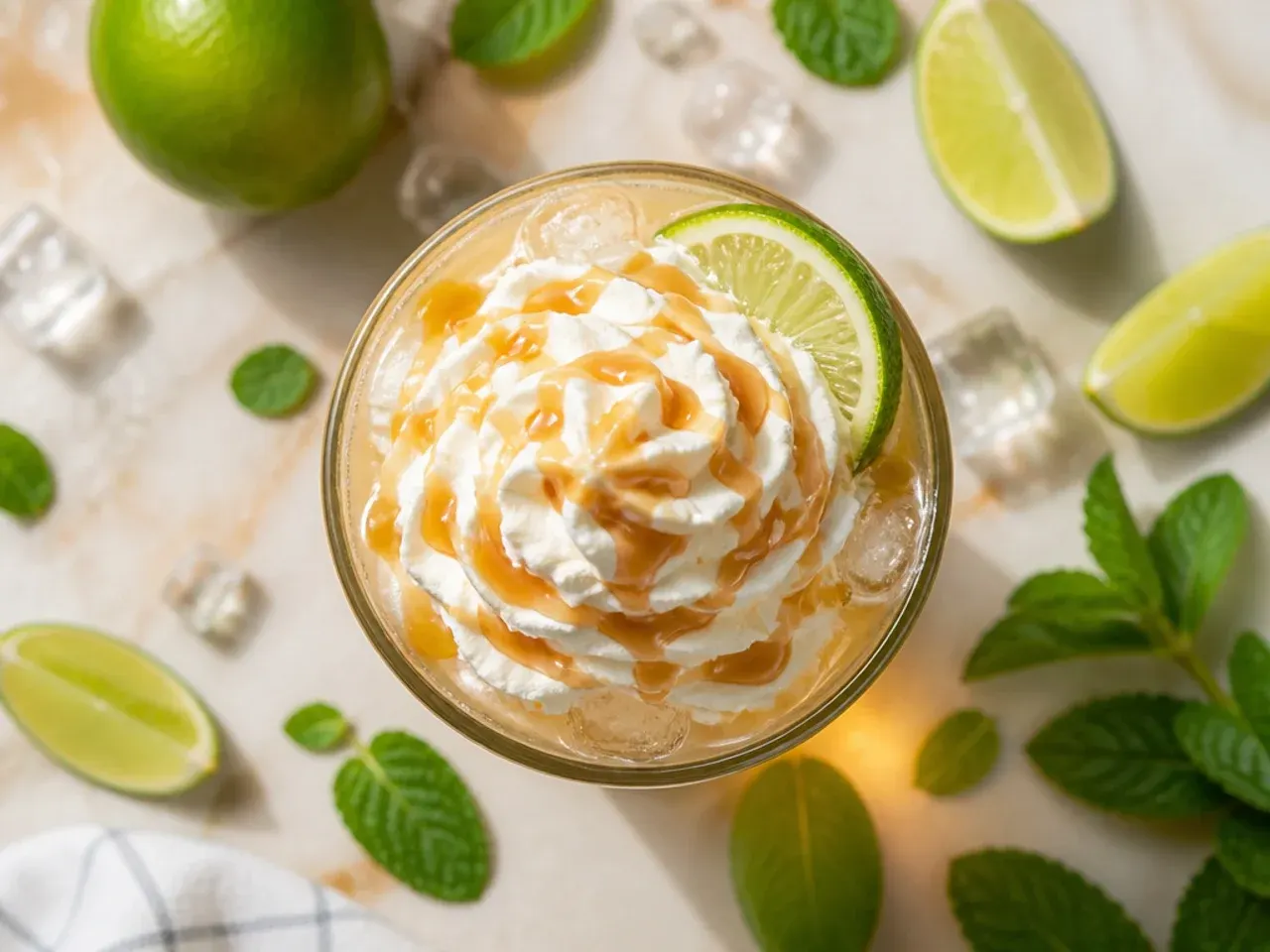 Virgin mule mocktail in a copper mug with a lime wheel garnish and crushed ice.