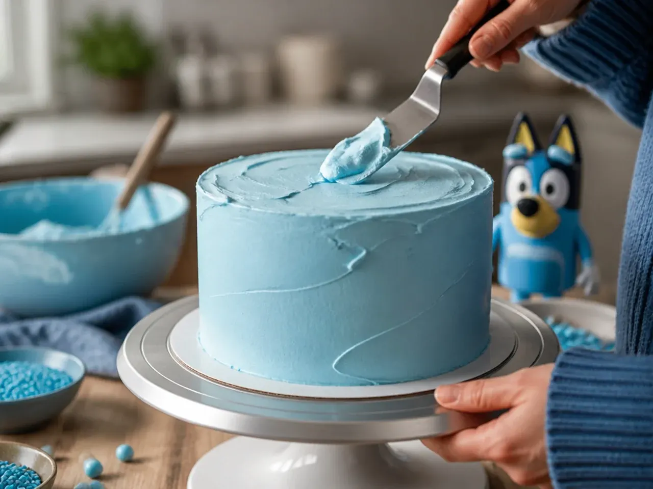 bingo bluey cake ideas recipe step 5