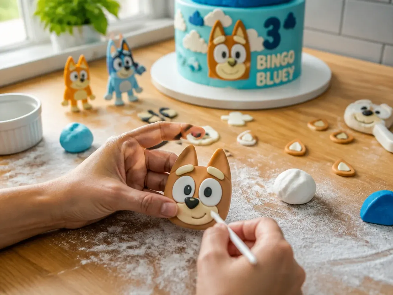 bingo bluey cake ideas recipe step 6