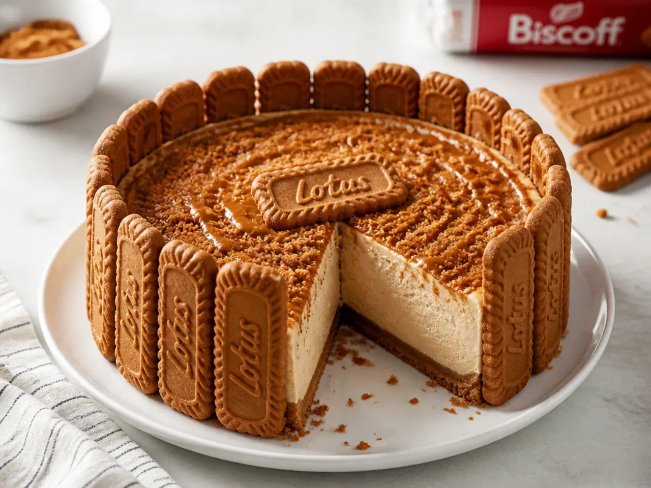 biscoff cheesecake designs — bold tall biscuit fence