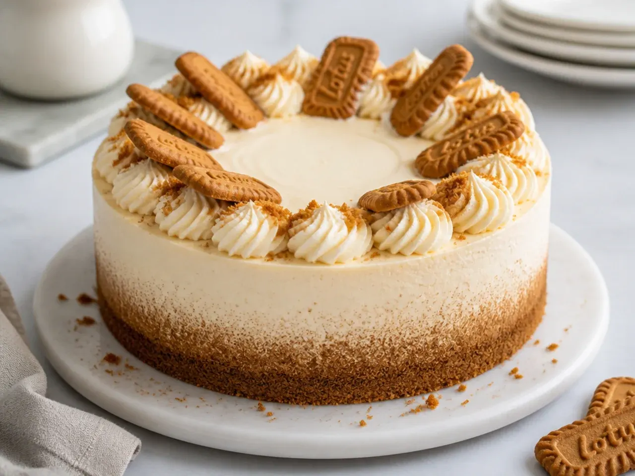 biscoff cheesecake designs — creative ombre crumb gradient