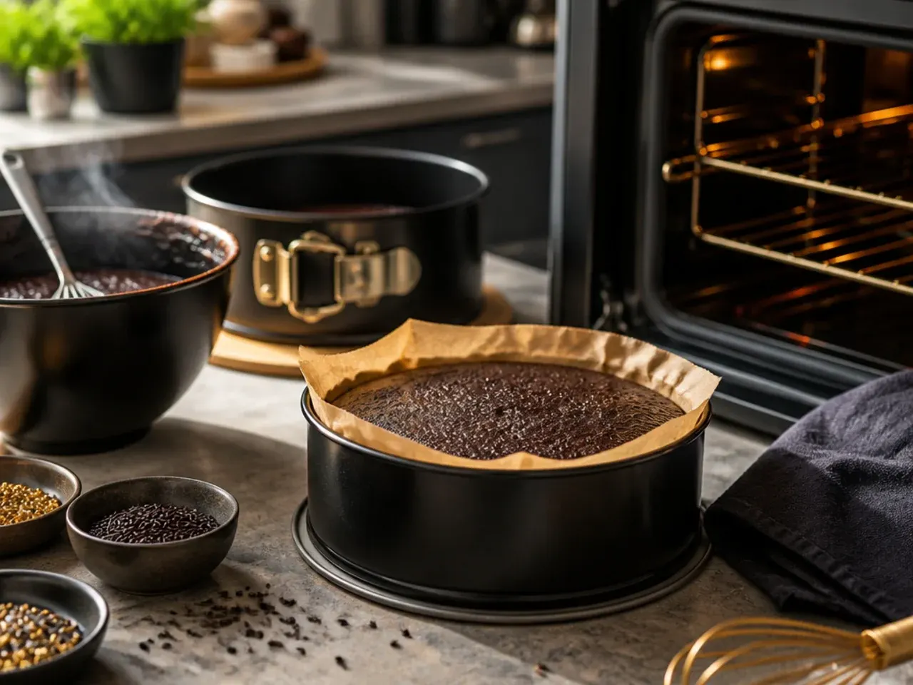 black and gold cake ideas for men recipe step 1
