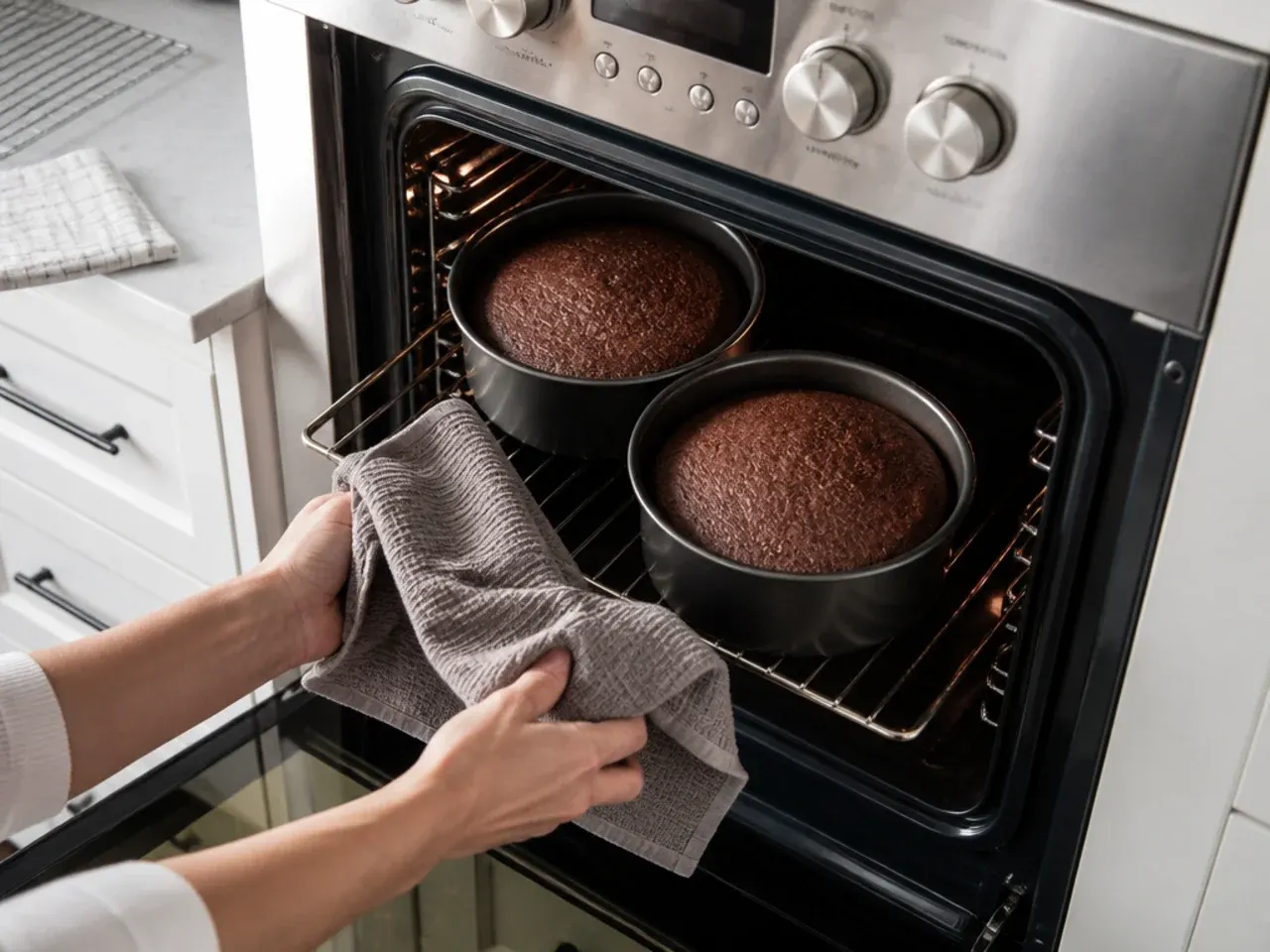 black cake designs — step 6: bake the layers