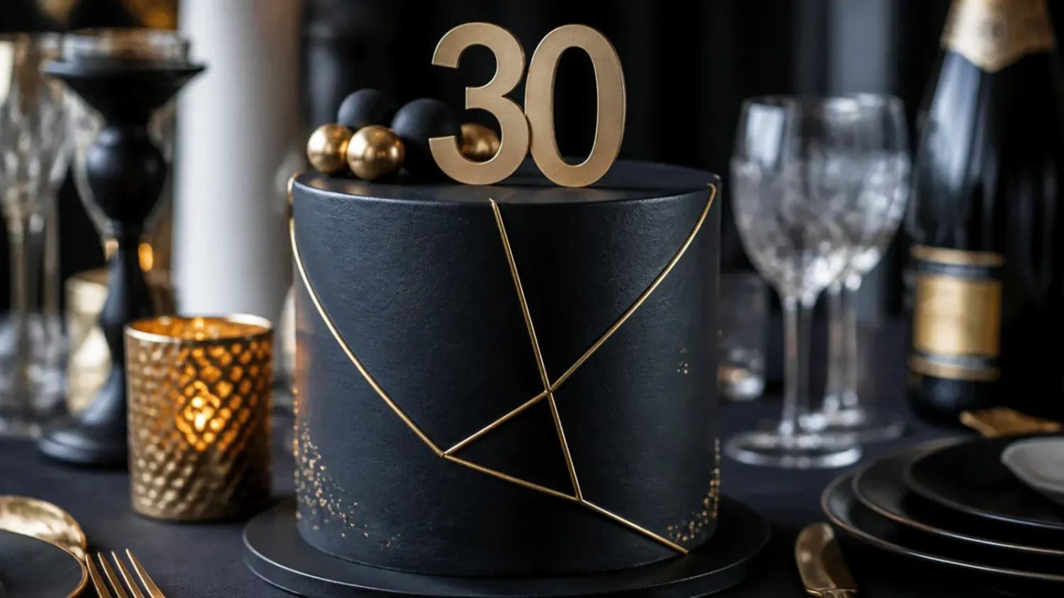 black cake for men — 20 Stylish Black Cakes for Men