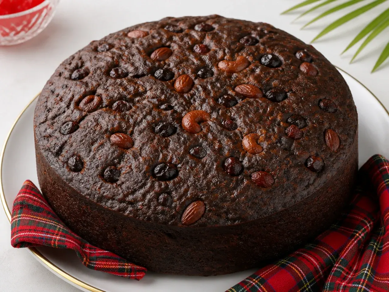 Guyanese black cake recipe darkened with homemade burnt sugar browning