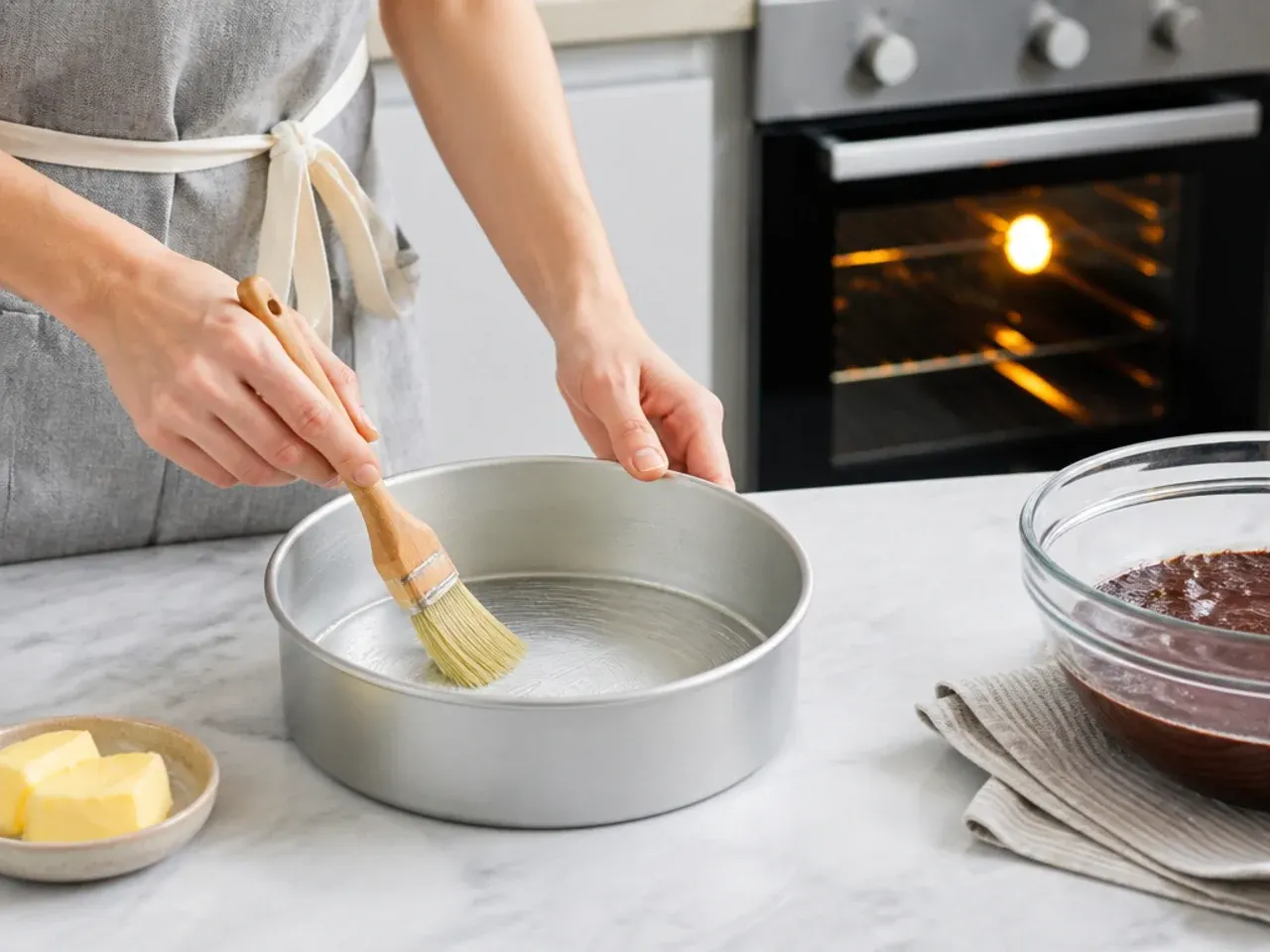 black cake vs fruit cake — step 3: prepare the pan and oven