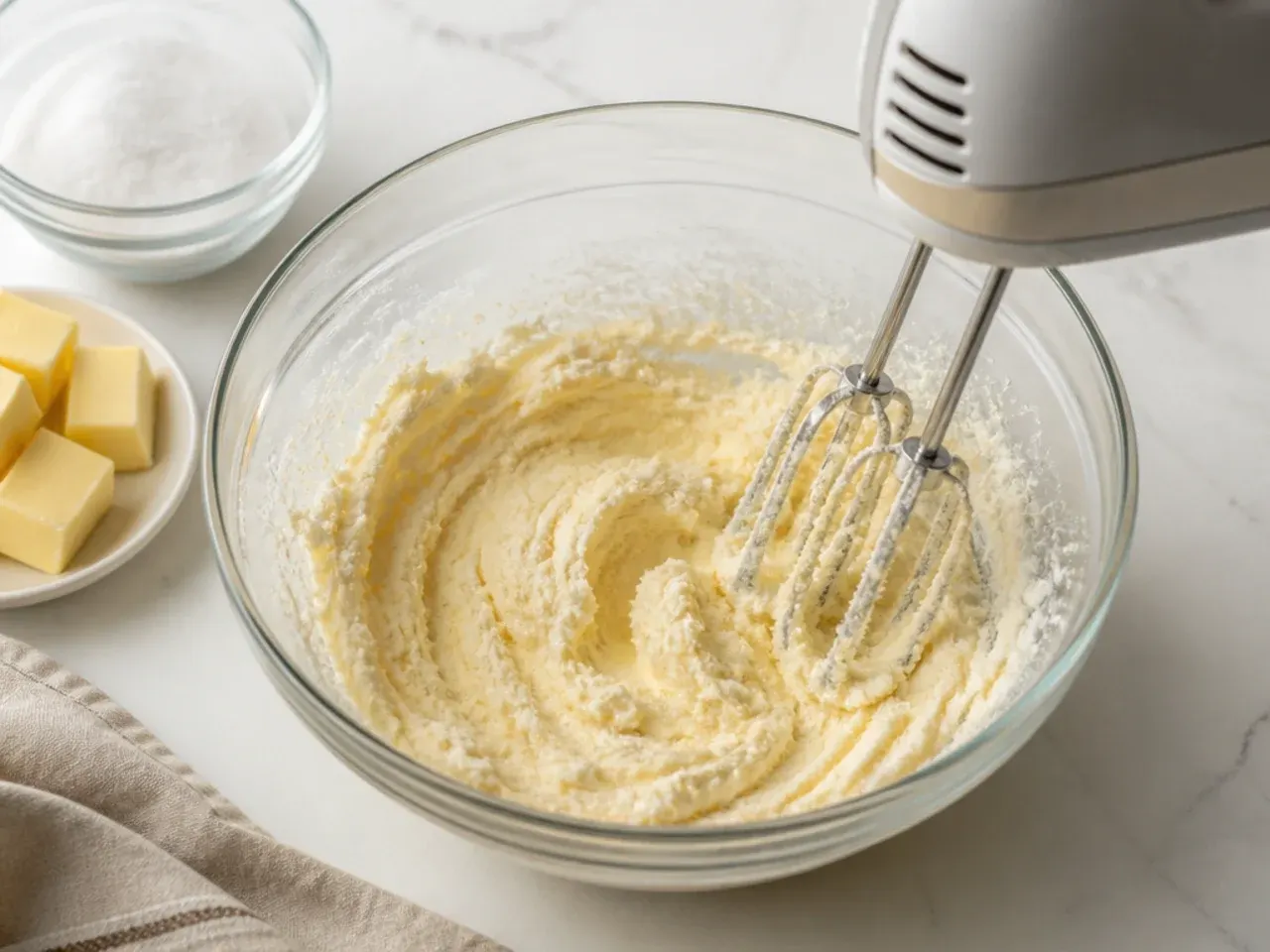 black cake vs fruit cake — step 4: cream the butter and sugar