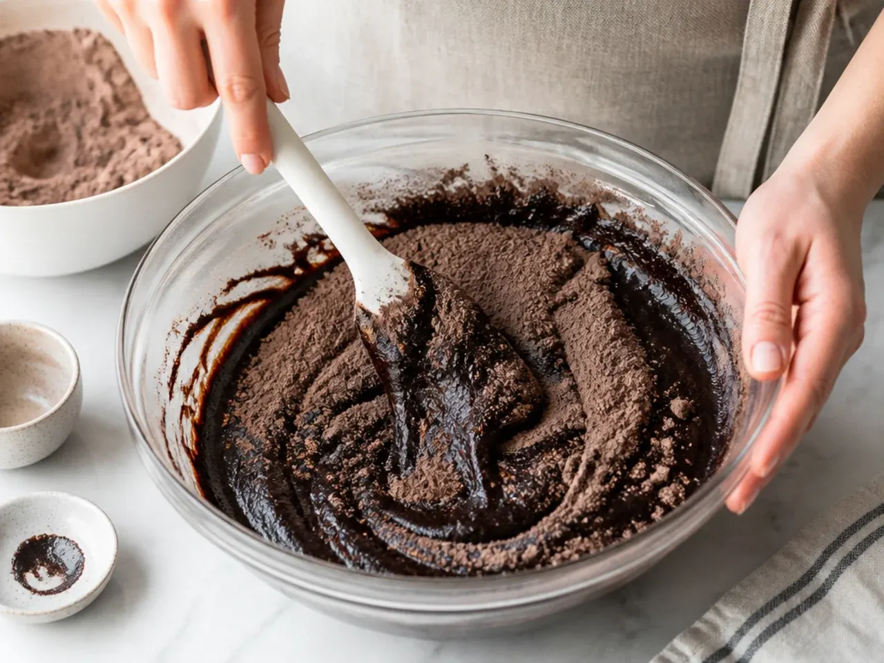 black cake vs fruit cake — step 6: fold in the dry ingredients