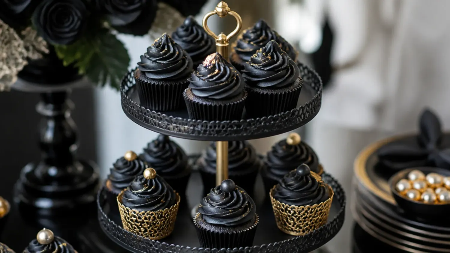 black cupcakes — 30 Creative Black Cupcake Ideas to Bake