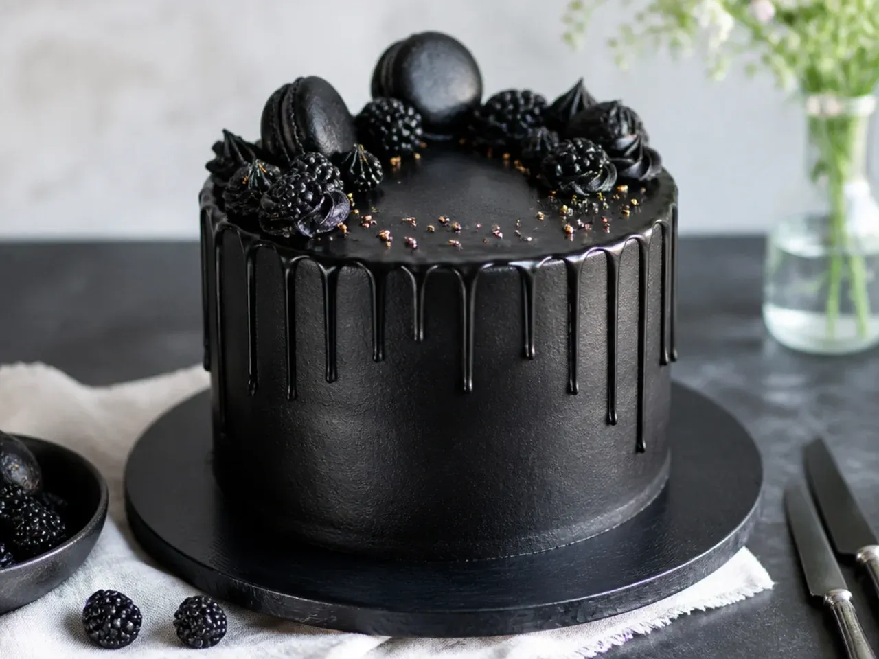 tips for making a black drip cake easier at home