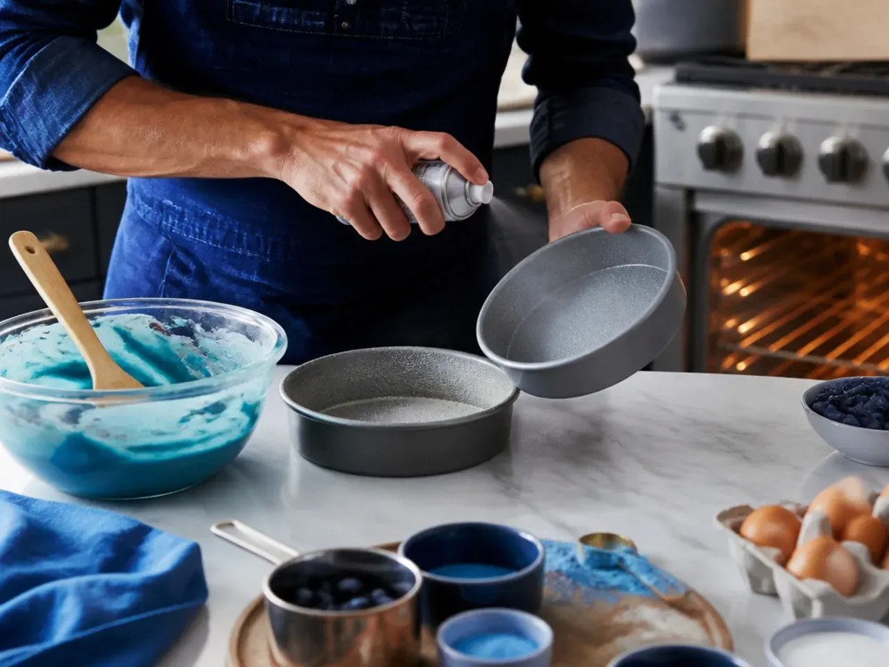 blue cake ideas for men recipe step 1