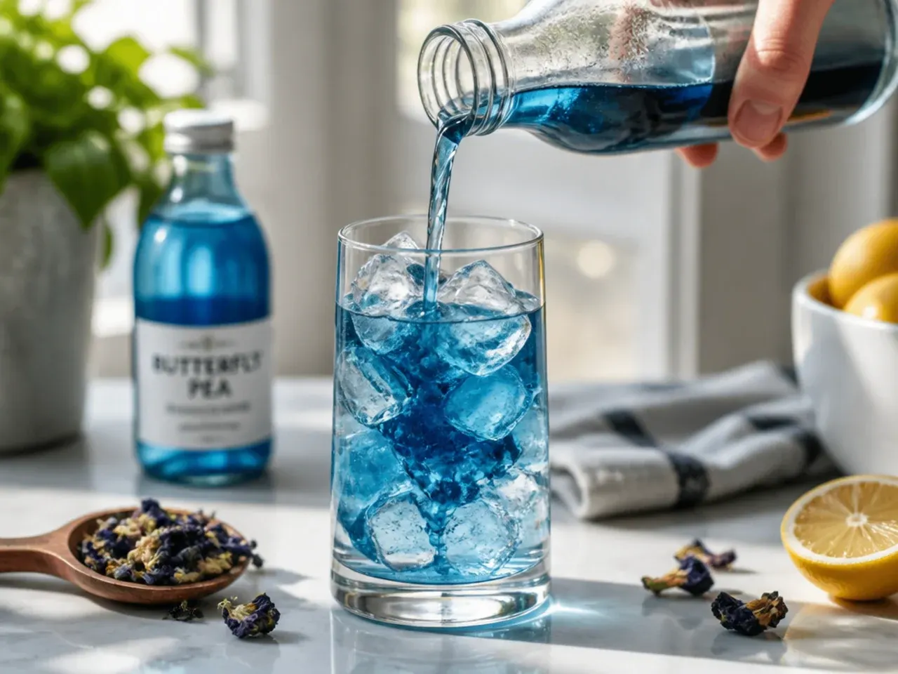blue drinks non alcoholic recipe step 2