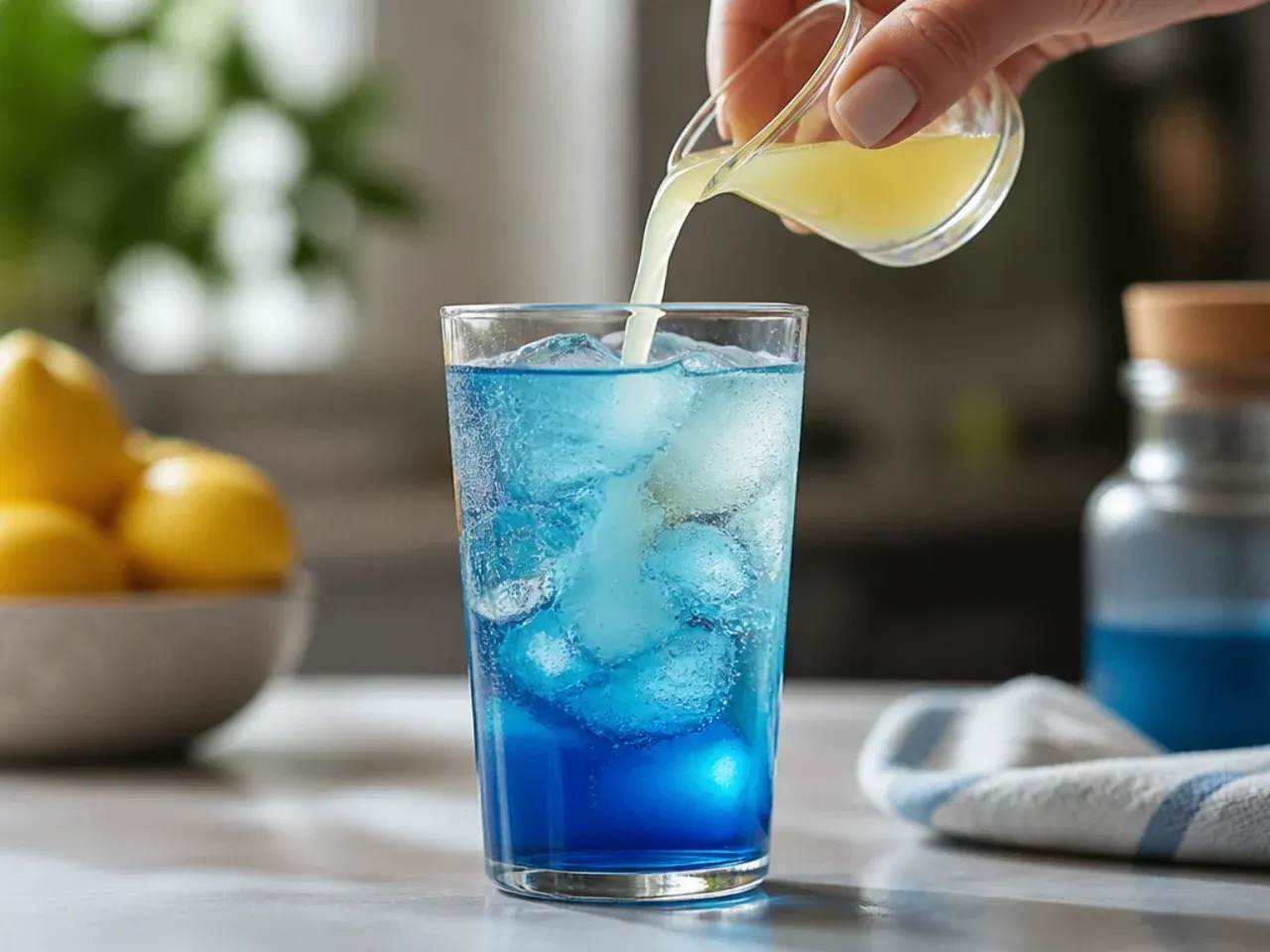 blue drinks non alcoholic recipe step 4