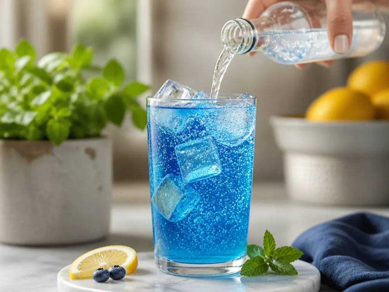 blue drinks non alcoholic recipe step 5
