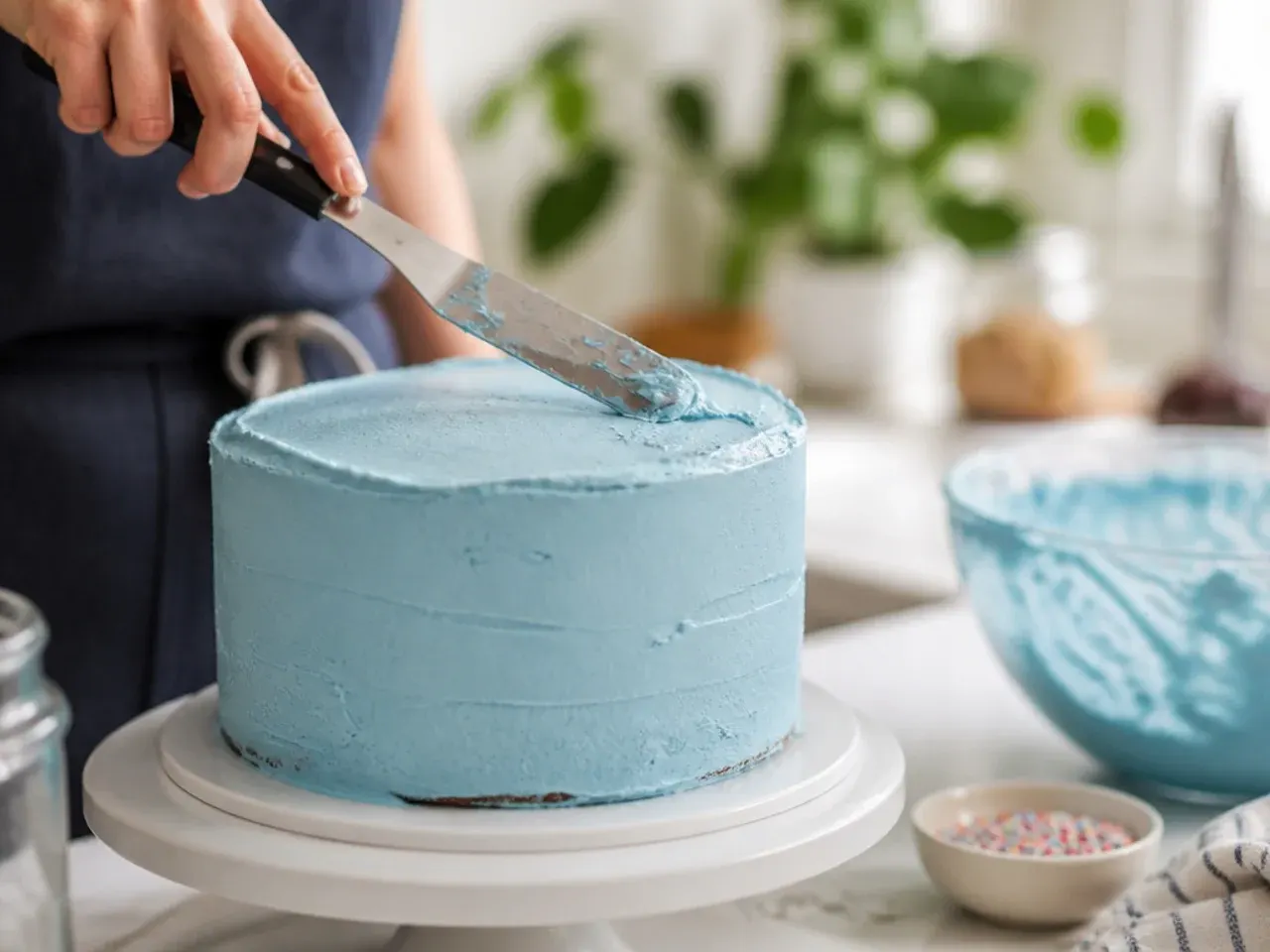 bluey buttercream cake ideas recipe step 5